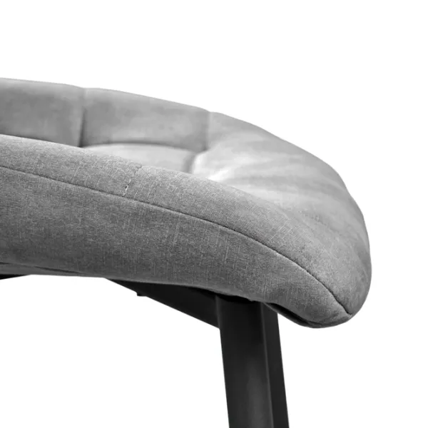 Scaun de bucătărie Deco Nicole PL 16 Placaj, spumă poliuretanică/ Grey Black photo 6