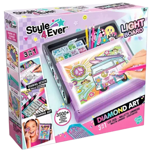 Joc de masă Canal Toys Diamond Art 3 in 1 LED Case 6+/ Dezvoltare photo 1