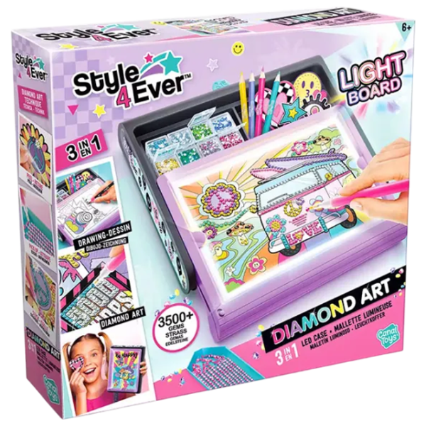 Joc de masă Canal Toys Diamond Art 3 in 1 LED Case 6+/ Dezvoltare photo 1