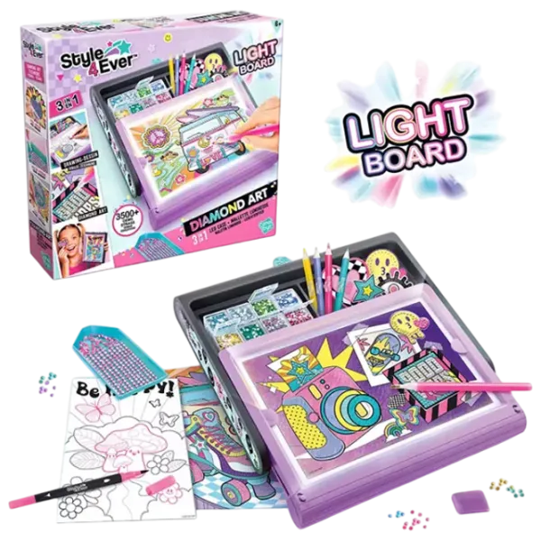 Joc de masă Canal Toys Diamond Art 3 in 1 LED Case 6+/ Dezvoltare photo 3