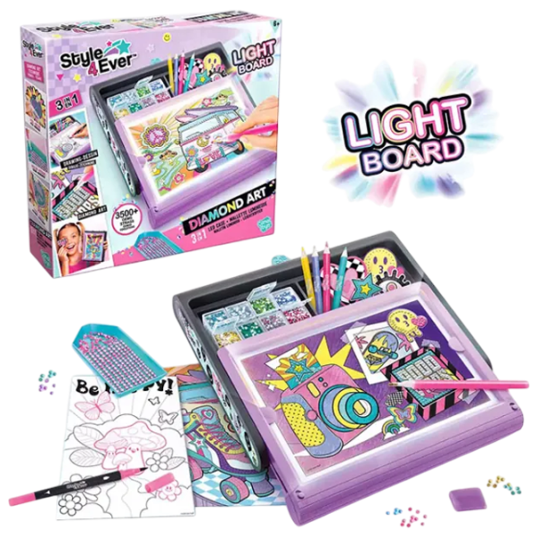 Joc de masă Canal Toys Diamond Art 3 in 1 LED Case 6+/ Dezvoltare photo 3