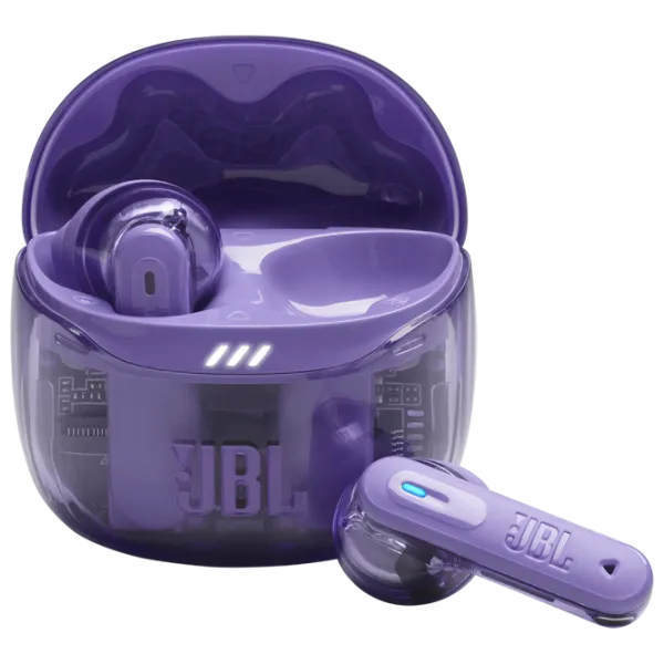 Наушники JBL Tune Flex 2 Ghost Прозрачный Пурпурный Беспроводные/ Персональный photo 1 Наушники JBL Tune Flex 2 Ghost Прозрачный Пурпурный Беспроводные/ Персональный photo 1
