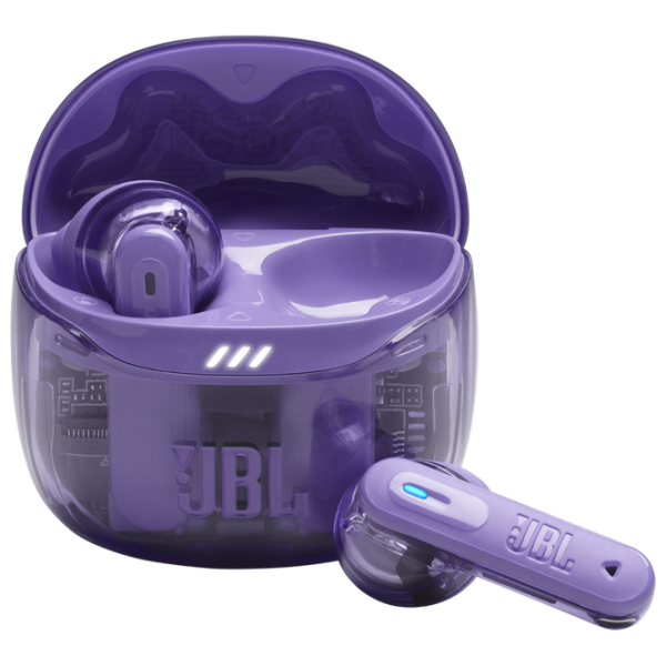 Наушники JBL Tune Flex 2 Ghost Прозрачный Пурпурный Беспроводные/ Персональный photo 1 Наушники JBL Tune Flex 2 Ghost Прозрачный Пурпурный Беспроводные/ Персональный photo 1