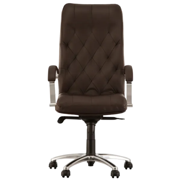 Fotoliu de birou Nowy Styl Cuba Steel LE-A Piele artificială/ Brown  photo 1