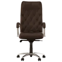Офисное кресло Nowy Styl Cuba Steel LE-A Искусственная кожа/ Коричневый 