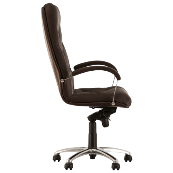 Fotoliu de birou Nowy Styl Cuba Steel LE-A Piele artificială/ Brown  photo 3