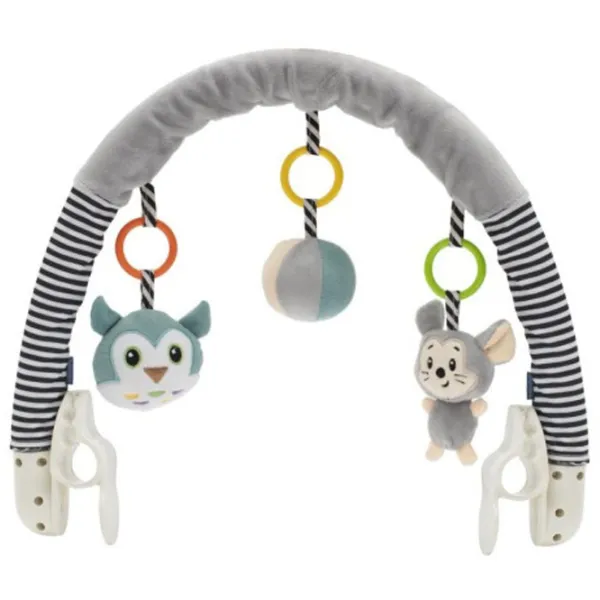 Jucărie pentru cărucior Baby Mix Owl Poliester / Gray photo 1