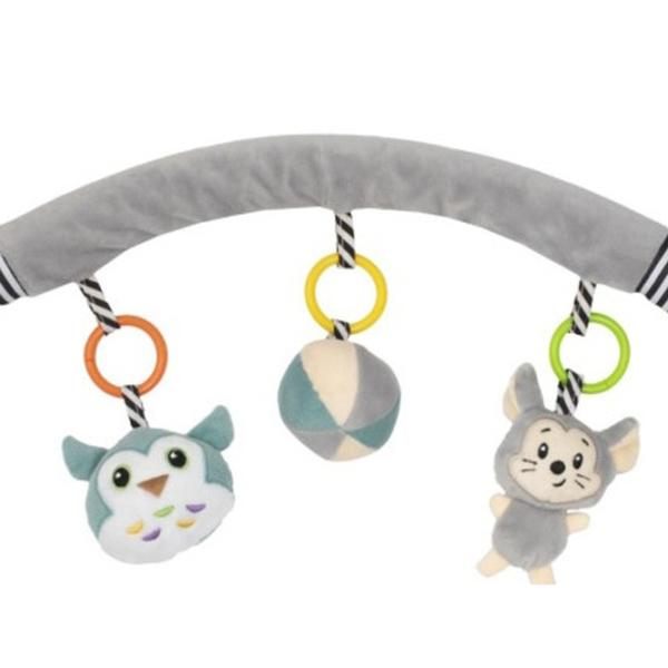 Jucărie pentru cărucior Baby Mix Owl Poliester / Gray photo 2