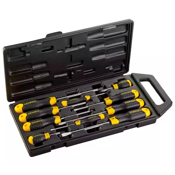 Set de șurubelnițe Stanley Cusion Grip Cantitatea în set: 10 photo 1 Set de șurubelnițe Stanley Cusion Grip Cantitatea în set: 10 photo 1