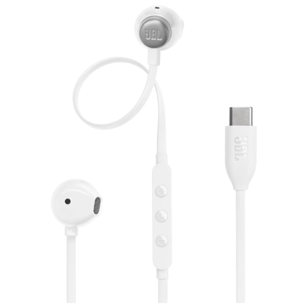 Căști JBL T305C White Cu fir/ Personal photo 1 Căști JBL T305C White Cu fir/ Personal photo 1