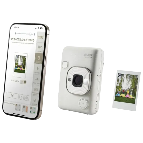 Фотоаппарат моментальной печати FujiFilm Instax Mini LiPlay  CMOS/ Белый photo 7 Фотоаппарат моментальной печати FujiFilm Instax Mini LiPlay  CMOS/ Белый photo 7