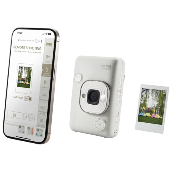 Фотоаппарат моментальной печати FujiFilm Instax Mini LiPlay  CMOS/ Белый photo 7 Фотоаппарат моментальной печати FujiFilm Instax Mini LiPlay  CMOS/ Белый photo 7