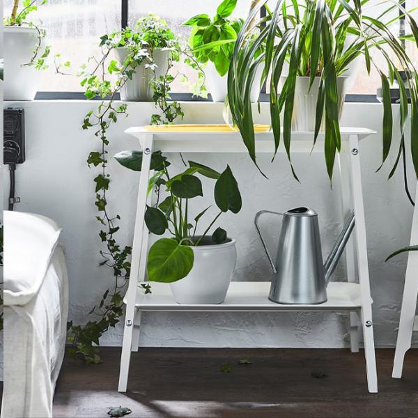 Подставка для горшка Ikea Alpvide Белый / Металл photo 3