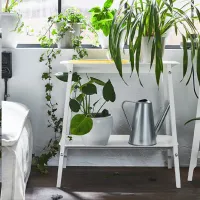 Подставка для горшка Ikea Alpvide Белый / Металл photo 3