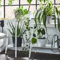 Подставка для горшка Ikea Alpvide Белый / Металл photo 2