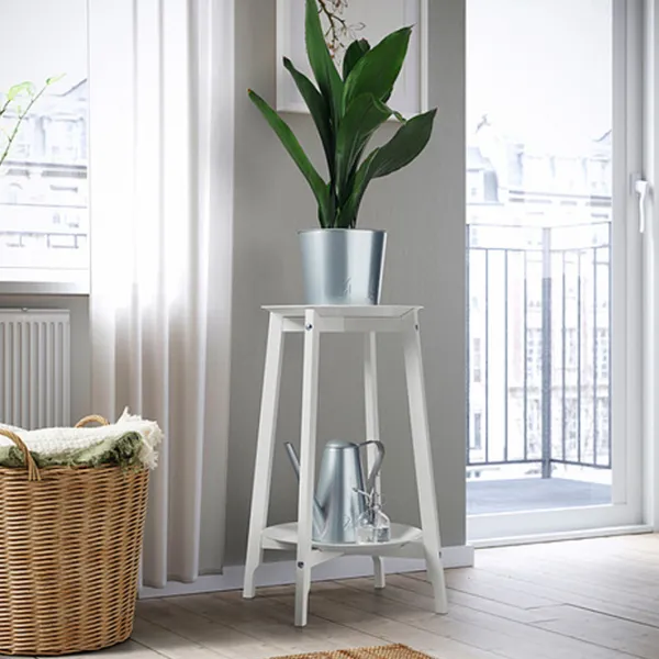 Подставка для горшка Ikea Alpvide Белый / Металл photo 3
