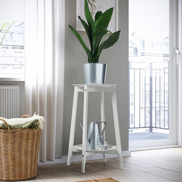 Подставка для горшка Ikea Alpvide Белый / Металл photo 3