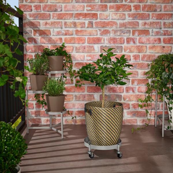 Подставка для горшка Ikea Olivblad Серый / Металл photo 4