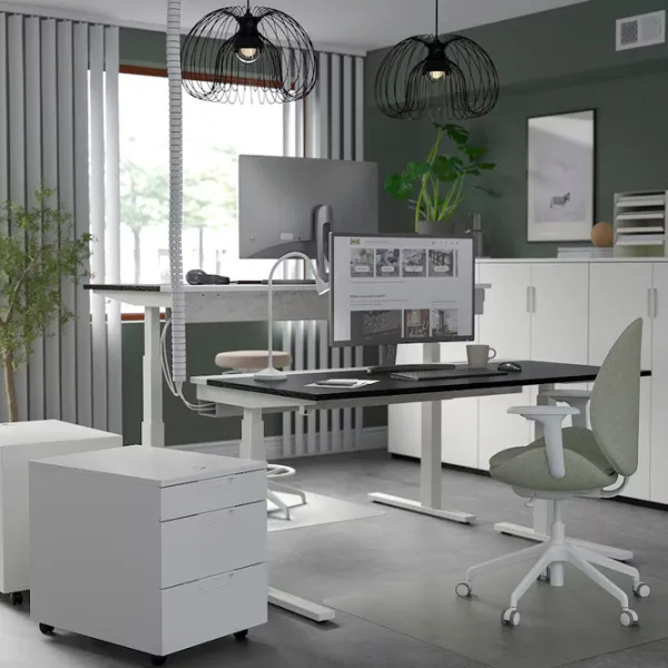 Офисный стол Ikea Mittzon ДСП/ Черный photo 3 Офисный стол Ikea Mittzon ДСП/ Черный photo 3