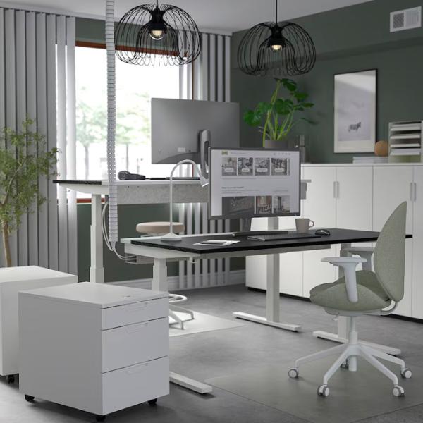 Офисный стол Ikea Mittzon ДСП/ Черный photo 3 Офисный стол Ikea Mittzon ДСП/ Черный photo 3