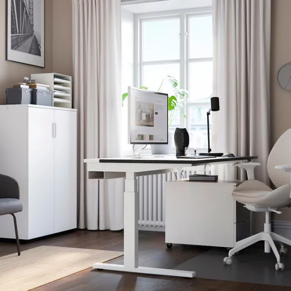 Офисный стол Ikea Mittzon ДСП/ Черный photo 5 Офисный стол Ikea Mittzon ДСП/ Черный photo 5