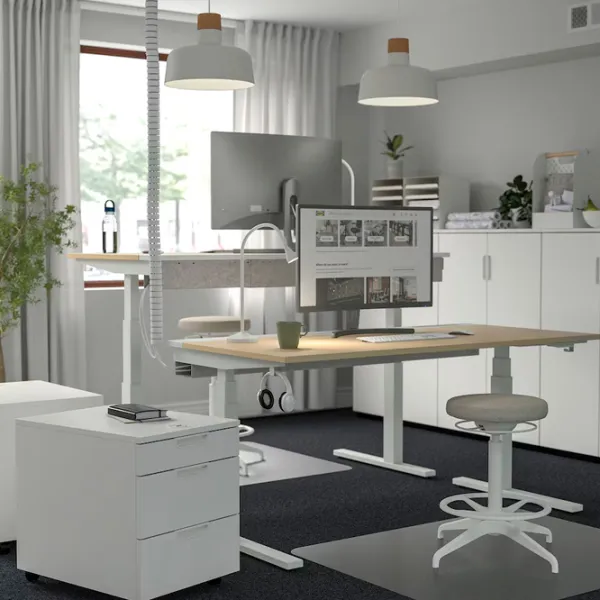 Masă de birou Ikea Mittzon PAL/ Stejar Sonoma photo 4