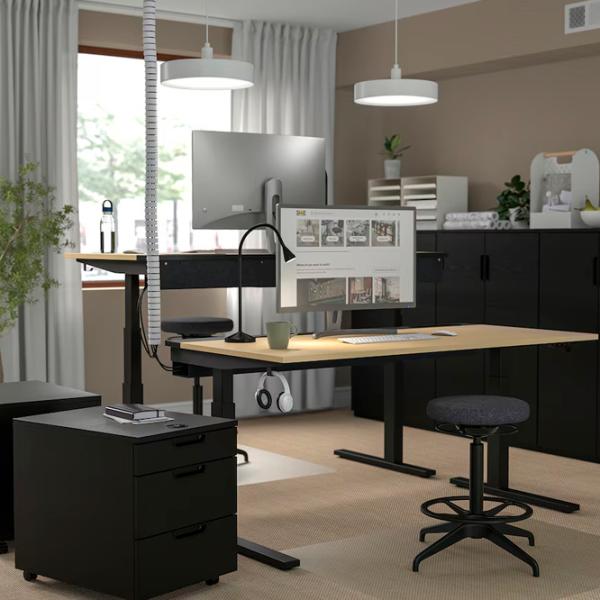 Masă de birou Ikea Mittzon PAL/ Stejar Sonoma photo 3