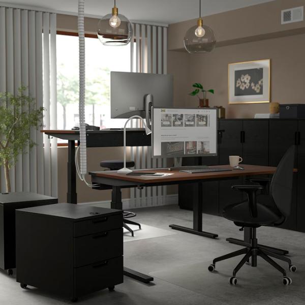 Офисный стол Ikea Mittzon ДСП/ Коричневый photo 3