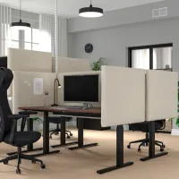 Masă de birou Ikea Mittzon PAL/ Brown photo 5