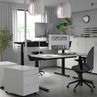 Masă de birou Ikea Mittzon PAL/ White photo 3