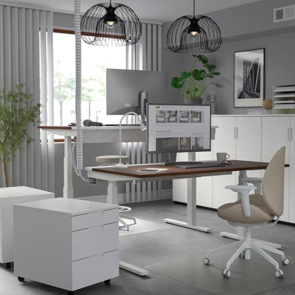 Офисный стол Ikea Mittzon ДСП/ Коричневый photo 3