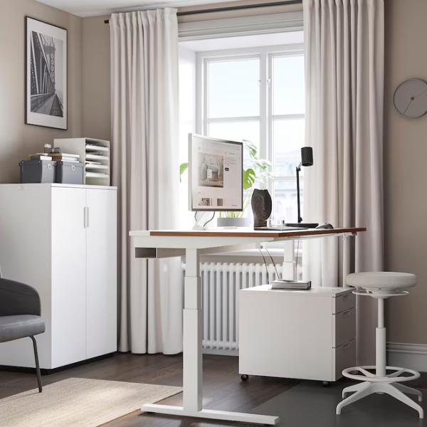 Офисный стол Ikea Mittzon ДСП/ Коричневый photo 5