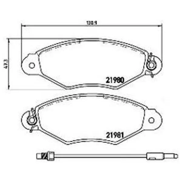 Тормозные колодки Aplus 71125AAP Передние / Дисковые  photo 2 Тормозные колодки Aplus 71125AAP Передние / Дисковые  photo 2
