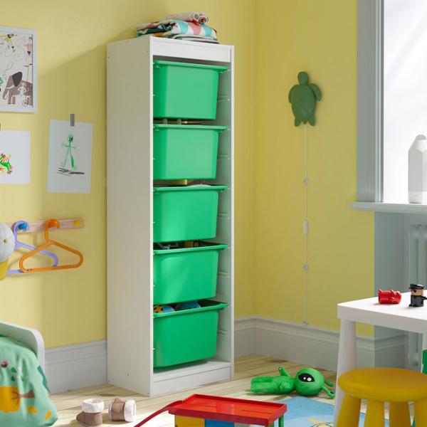 Etajeră cu containere Ikea Trofast 5 145 x 46 x 30 cm / PAL / White photo 5