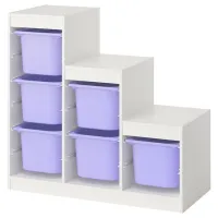 Etajeră cu containere Ikea Trofast 6 94 x 99 x 44 cm / PAL / White