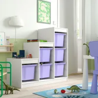 Стеллаж с контейнерами Ikea Trofast 6 94 x 99 x 44см cm / ЛДСП / White photo 2