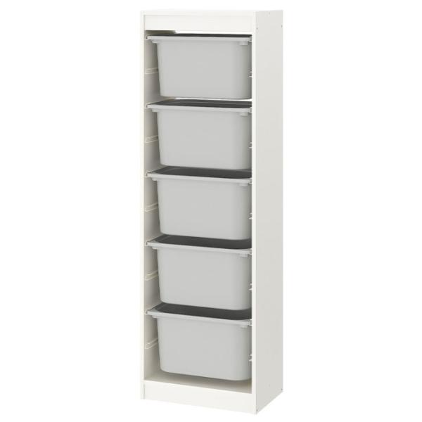 Etajeră cu containere Ikea Trofast  145 x 46 x 30 cm / PAL / White photo 1