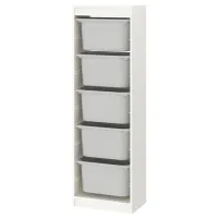 Etajeră cu containere Ikea Trofast  145 x 46 x 30 cm / PAL / White