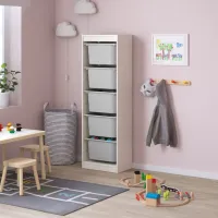 Стеллаж с контейнерами Ikea Trofast 145 x 46 x 30см cm / ЛДСП / White photo 6
