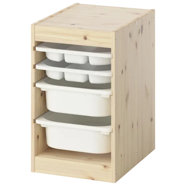 Etajeră Ikea Trofast 4 52 x 32 x 44 cm / Pin Masiv / Sonoma Oak photo 1