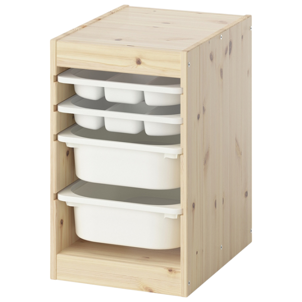 Etajeră Ikea Trofast 4 52 x 32 x 44 cm / Pin Masiv / Sonoma Oak photo 1