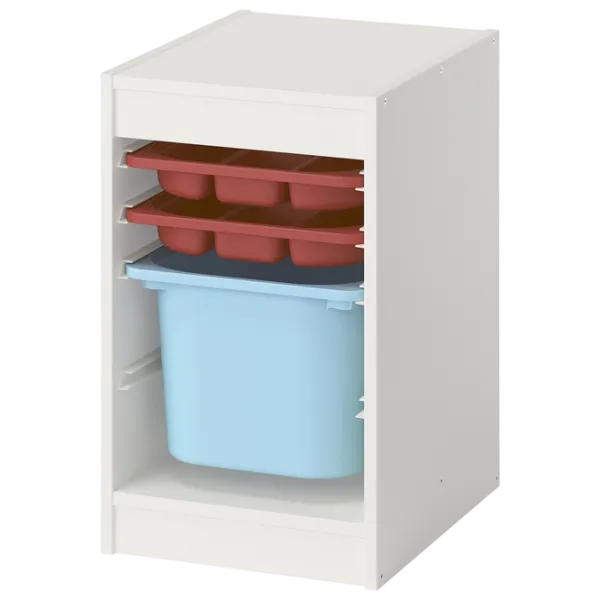 Etajeră cu containere Ikea Trofast 4 56 x 34 x 44 cm / Masiv / White photo 1