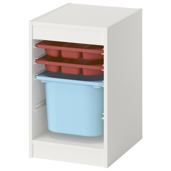 Etajeră cu containere Ikea Trofast 4 56 x 34 x 44 cm / Masiv / White photo 1