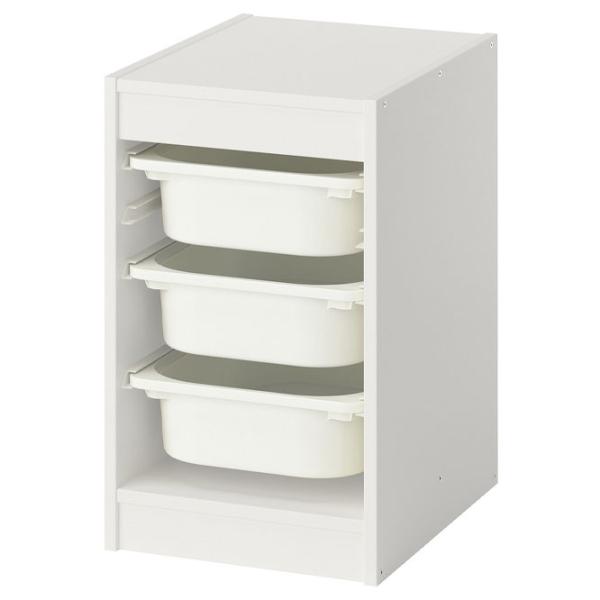 Стеллаж Ikea Trofast 3 56 x 34 x 44см cm / ЛДСП / White photo 1