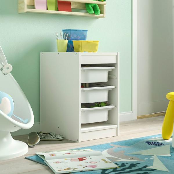 Стеллаж Ikea Trofast 3 56 x 34 x 44см cm / ЛДСП / White photo 3