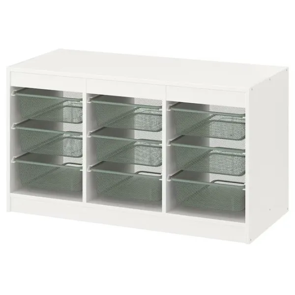 Etajeră cu containere Ikea Trofast  56 x 99 x 44 cm / Lemn / White photo 1