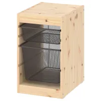 Etajeră cu containere Ikea Trofast 2 52 x 32 x 44 cm / Masiv / Sonoma Oak