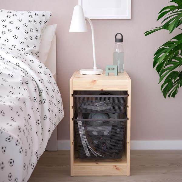 Etajeră cu containere Ikea Trofast 2 52 x 32 x 44 cm / Masiv / Sonoma Oak photo 3