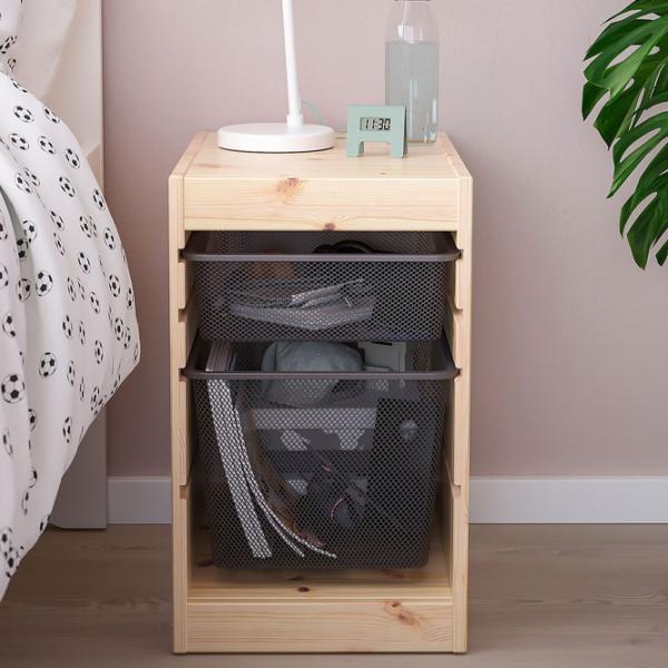 Etajeră cu containere Ikea Trofast 2 52 x 32 x 44 cm / Pin Masiv / Sonoma Oak photo 2