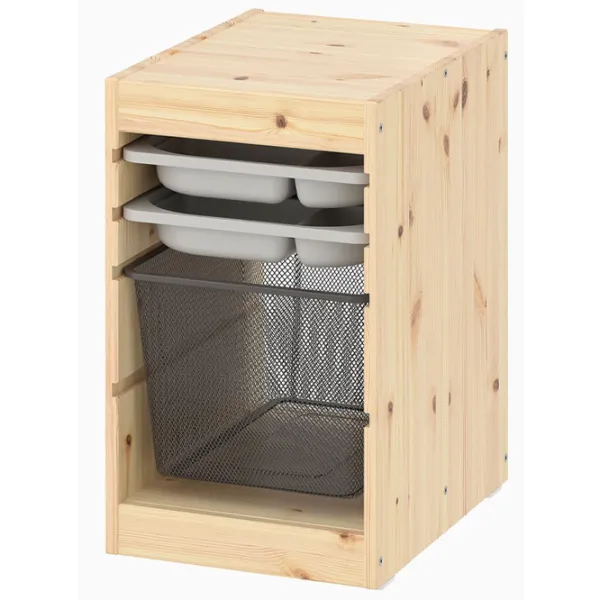 Стеллаж с контейнерами Ikea Trofast 2 52 x 32 x 44см cm / ЛДСП / Дуб cонома photo 1